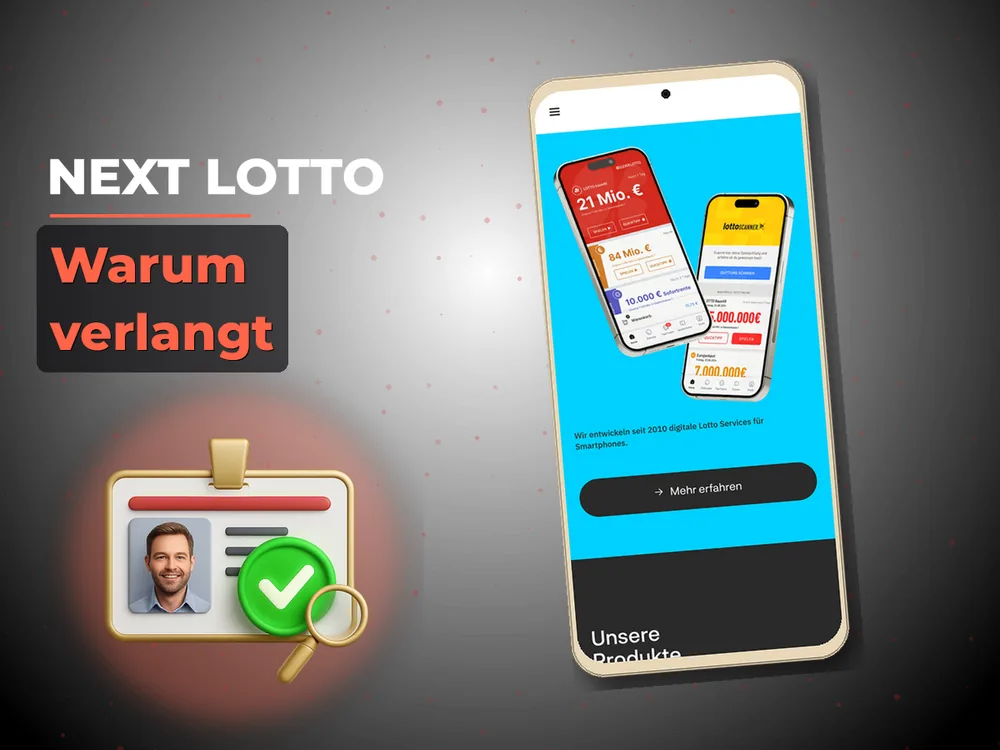 Next Lotto - Registrierung